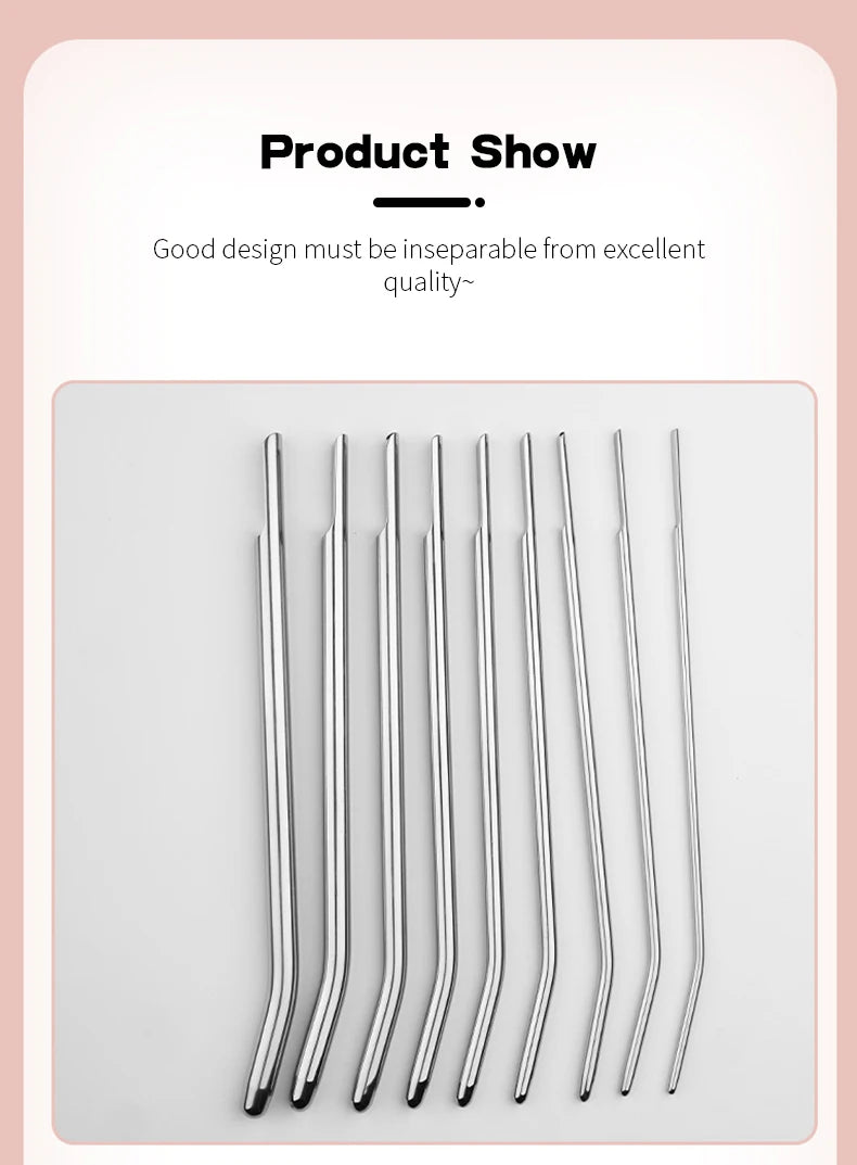 Adult Sex Toys For Men Penis Plug Stretching Male Private Goods Smooth Head Stainless Steel Catheters Urethral Sounds Dilators