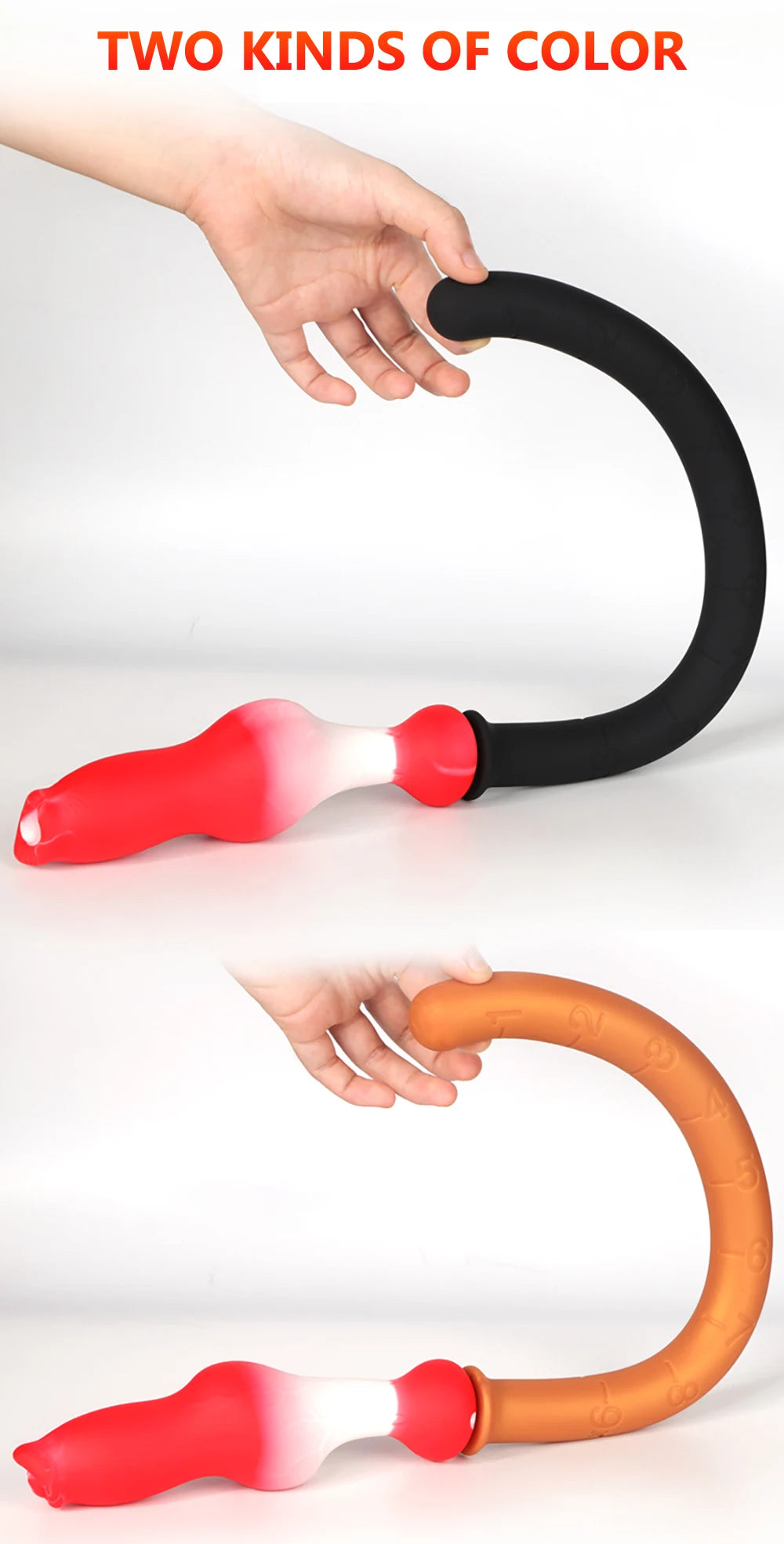 Dog Dildo With Silicone Butt Plug Long Tail Cosplay BDSM Adult Sex Games Long Anal Plug Animal Dildos For Women Penis Buttplug