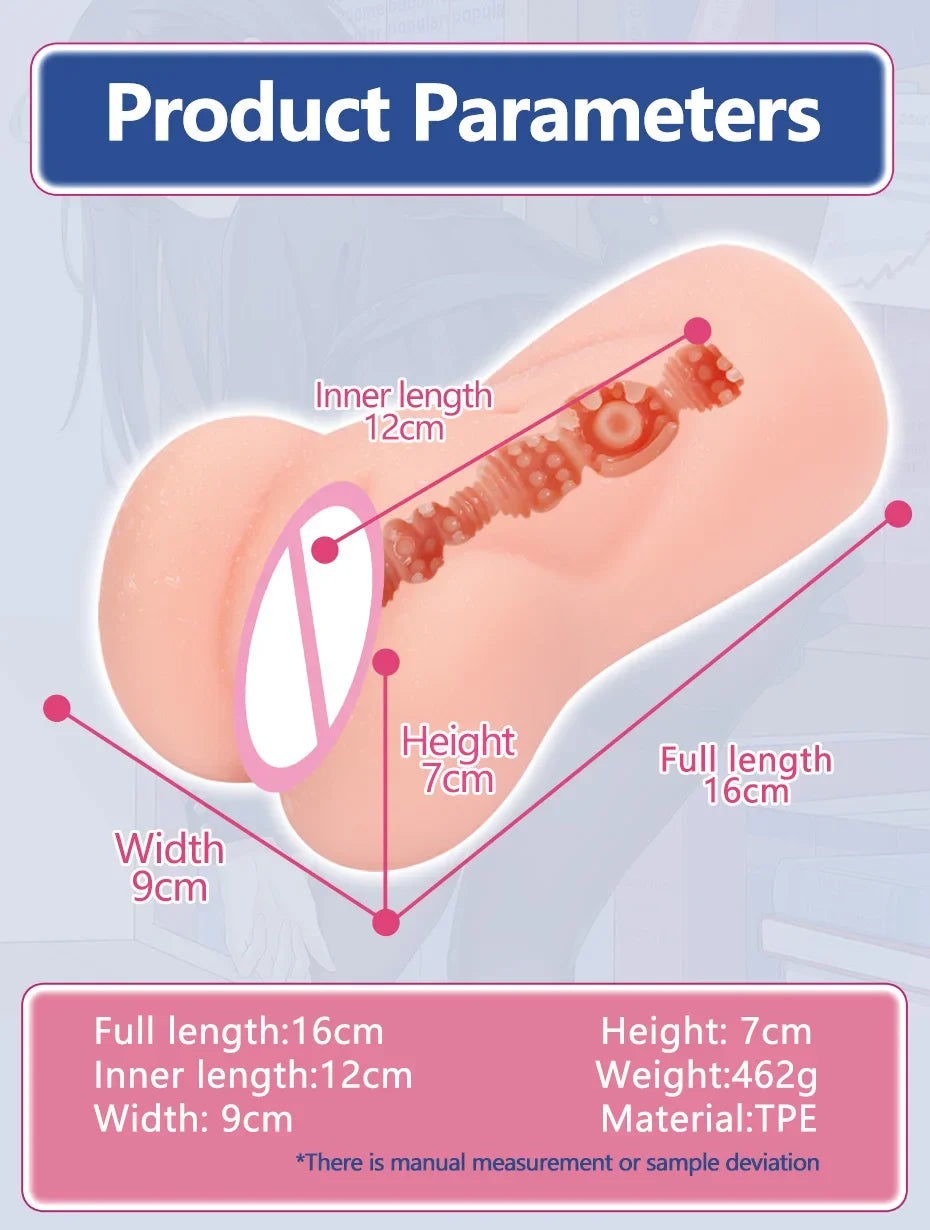 YUU Sex Toy for Men Realistic Pocket Pussy Male Masturbator Artificial Masturbation Toys Real Onahole Anime Artificial Vagina