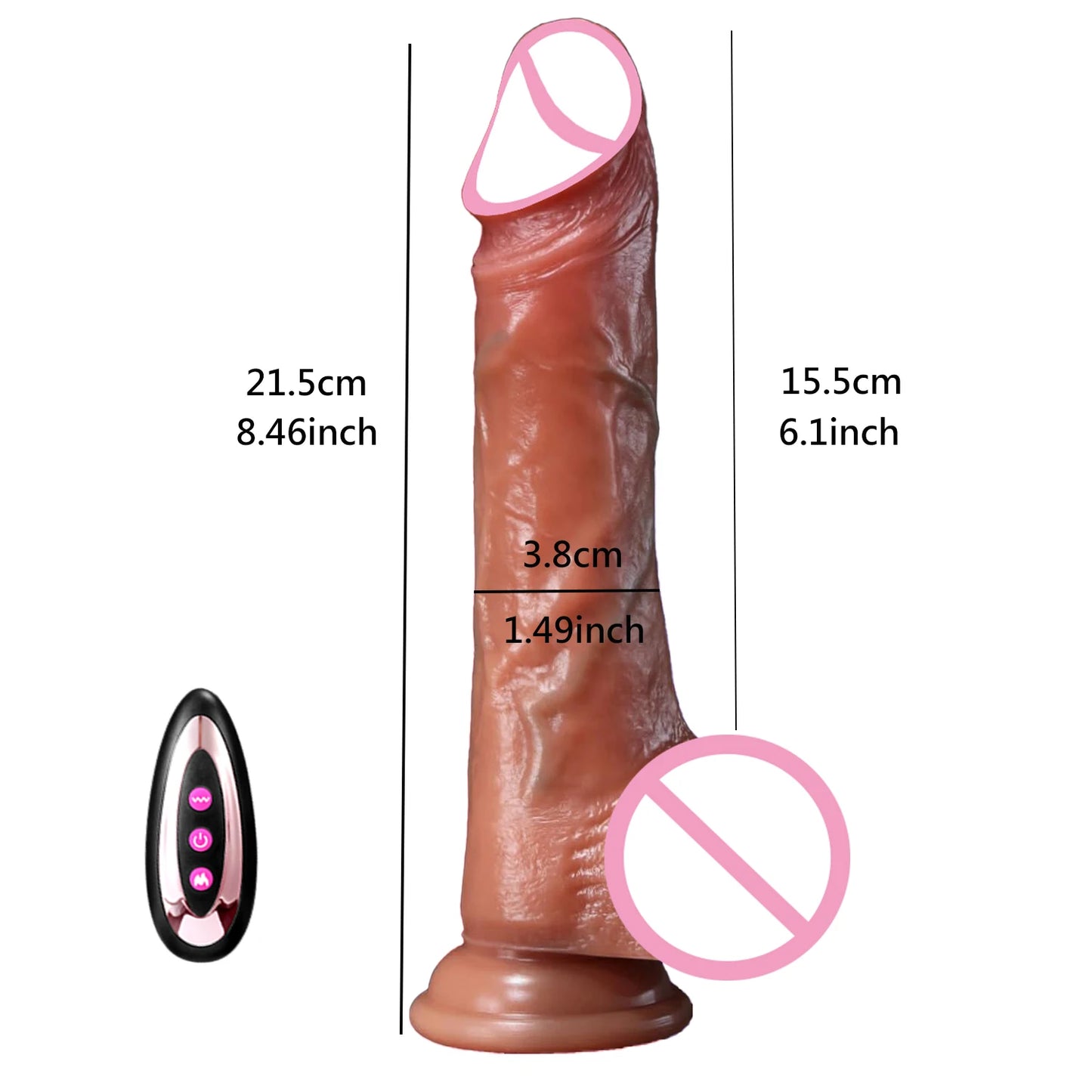 Realistic Vibration Dildo Telescopic Penis Anal Plug Vibration Female Suction Cup Masturbation Sexmachine Sex Toys For Women 18+