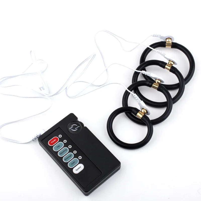 Sex Products Stimulation Massage Sex Toys For Men Electro Shock Therapy Extender Penis Rings Cock Ring Flirting Toy Penis