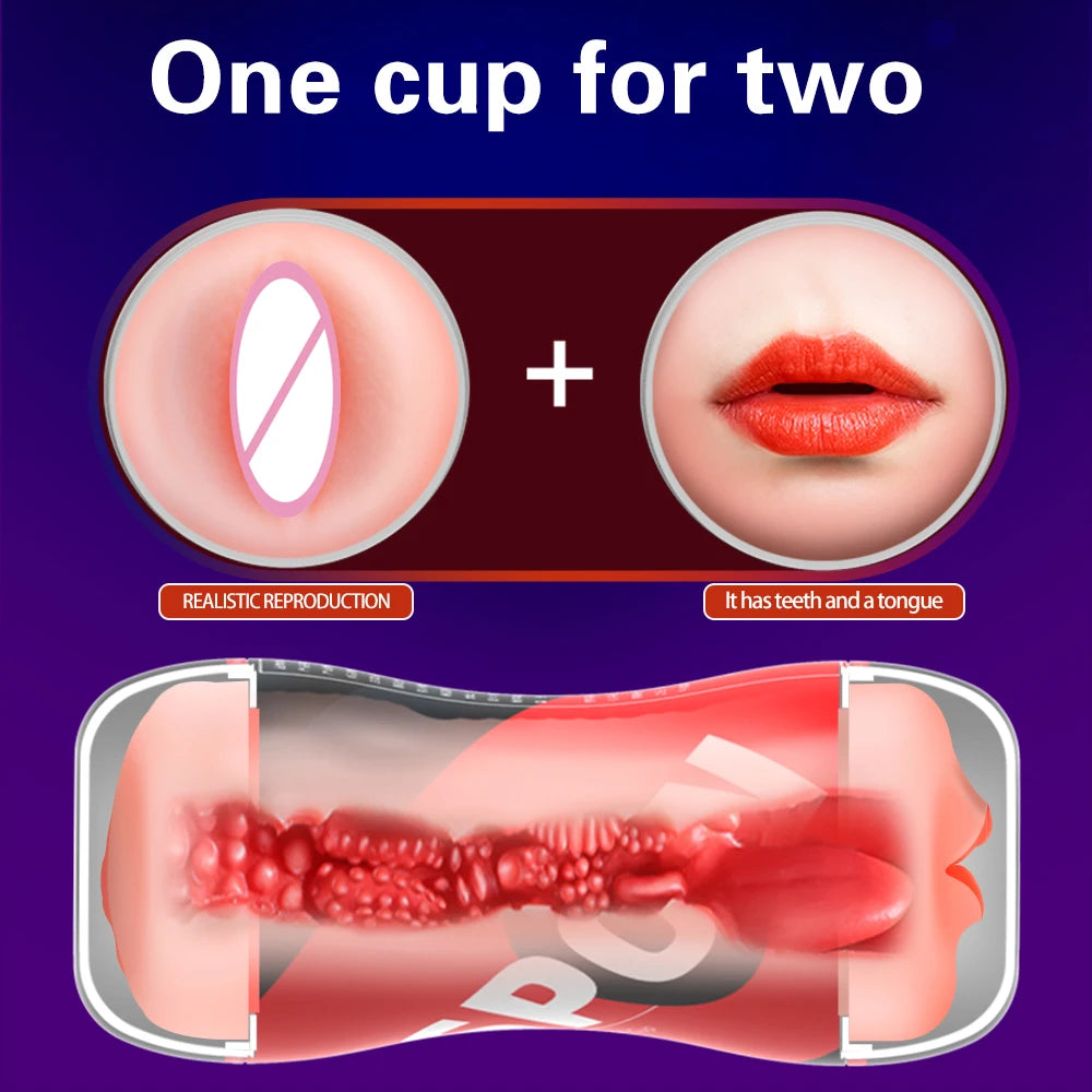 Masturbation Cup Sex Toys for Men Soft Male Exercise Penis Massage Sexy Pocket Pussy Blowjob Sex Toy Vagina Adult Goods 18+