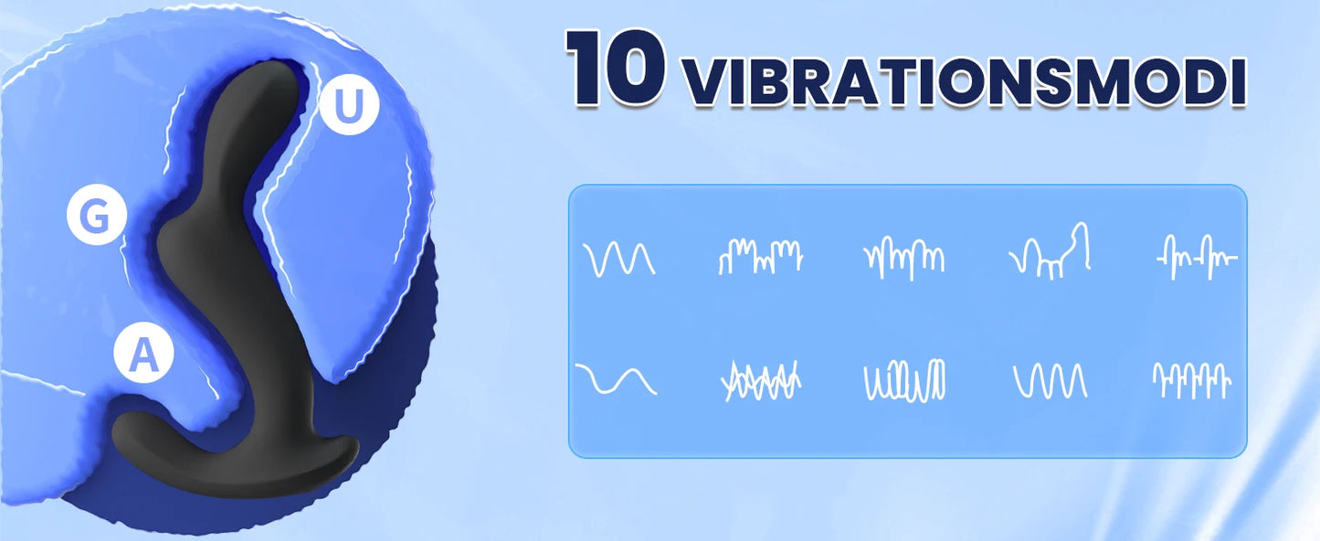 Male Prostate Massager Dildo Vibrator Remote Control Vibrating Anal Plug Delay Ejaculation Penis Ring Sex Toy For Men Couples