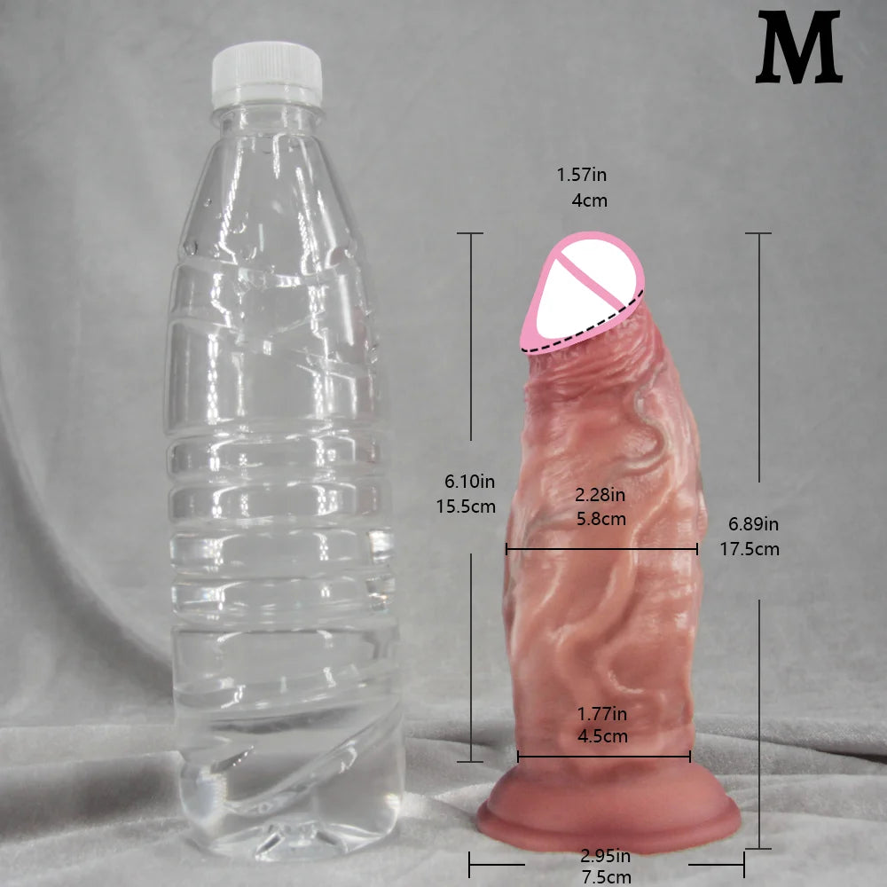 S/M/L Dildo Big Dick Female Anal Vagina Masturbation Soft Skin Feel Penis Prostate G-spot Massage Anal Plug Sex Toys For Adult