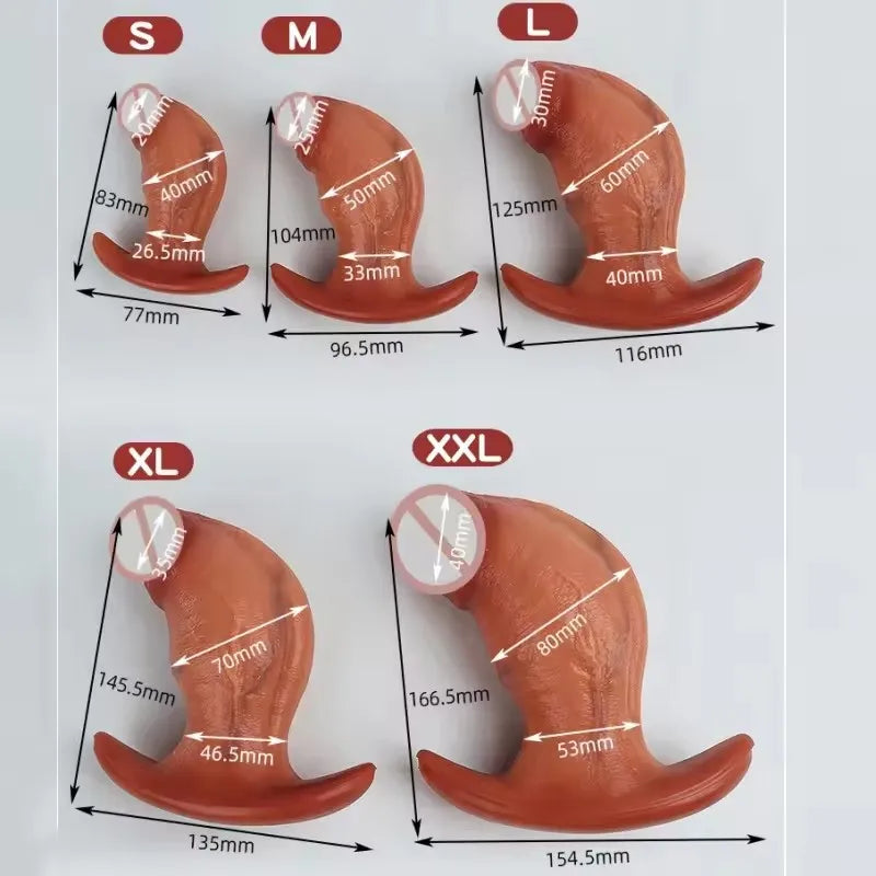 Sex Toys For Men Women Huge Dildo Anus Expansion Silicone Butt Plug Prostate Massager Vagina Big Dick Vibrating Dildo Anal Plug