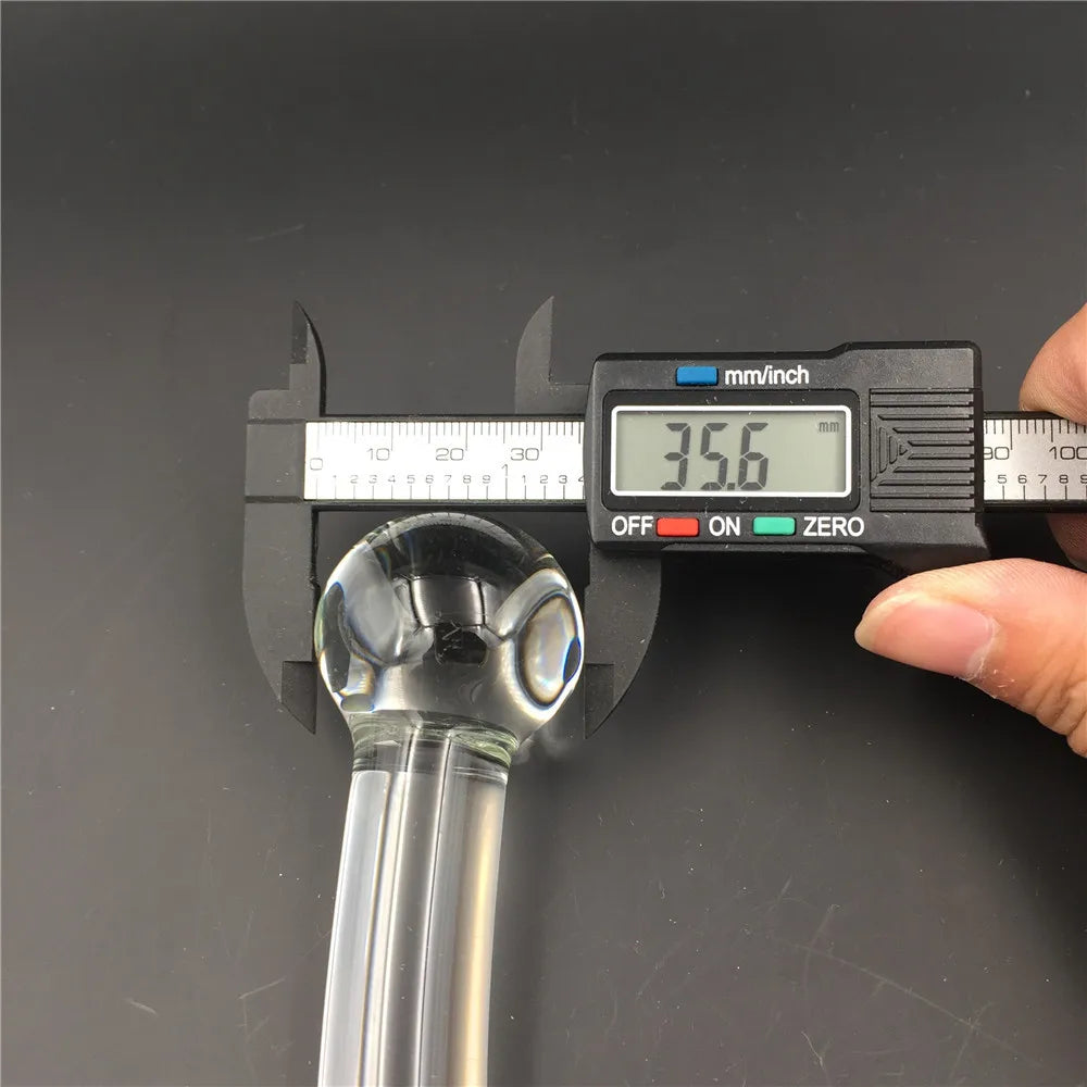 Glass Smooth Dildos Fake Penis Crystal Anal Beads Butt Plug Prostate Massager G Spot Female Masturbation Toys