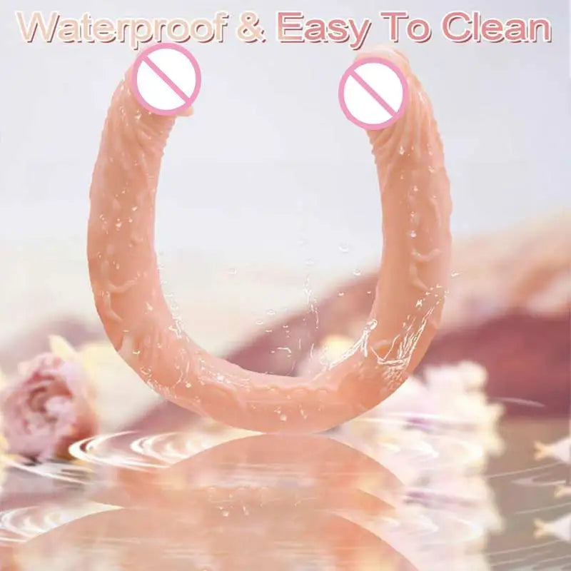 Double Head Dildo Big Penis Anal Plug Huge Vaginal Stimulator Sex Toys for Lesbian Couples Gay Realistic 44cm Dildo Long Jelly