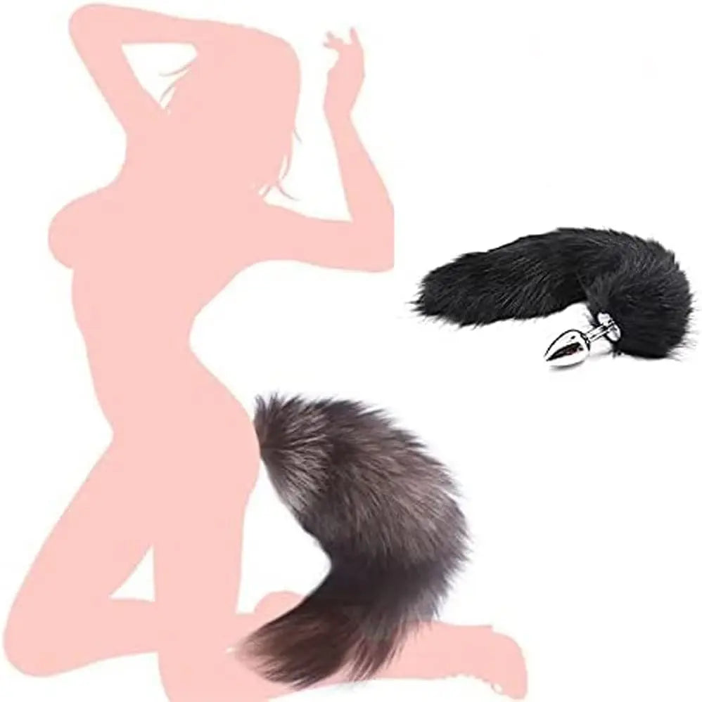 Sexy Foxtail Anal Plug Role Play BDSM Sex Toy Men's Prostate Massager Female Male Anal Plug 18+ Couple Flirting Adult Game Props