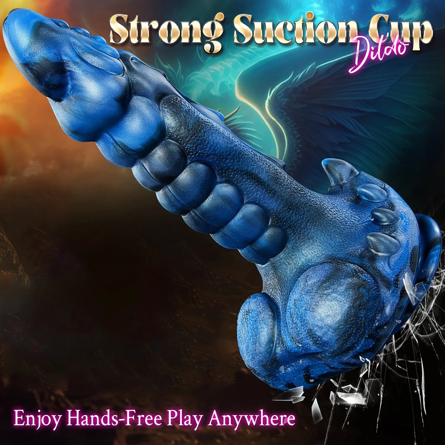 Dildo - Big Thrusting Dildo Sex Toys Vibrator, 5 IN1 Fantasy Monster Dildo With 8 Thrusting & Vibrations, 9.5" Huge Thick Dildos