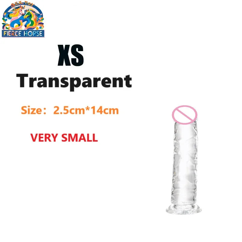 Women Gay Sex Toy ，Dildo for Women，Penis，Cock，Gode，White and Transparent Dildo，Strong Suction Cup，Anal Plug，Easy To Clean，G-spot
