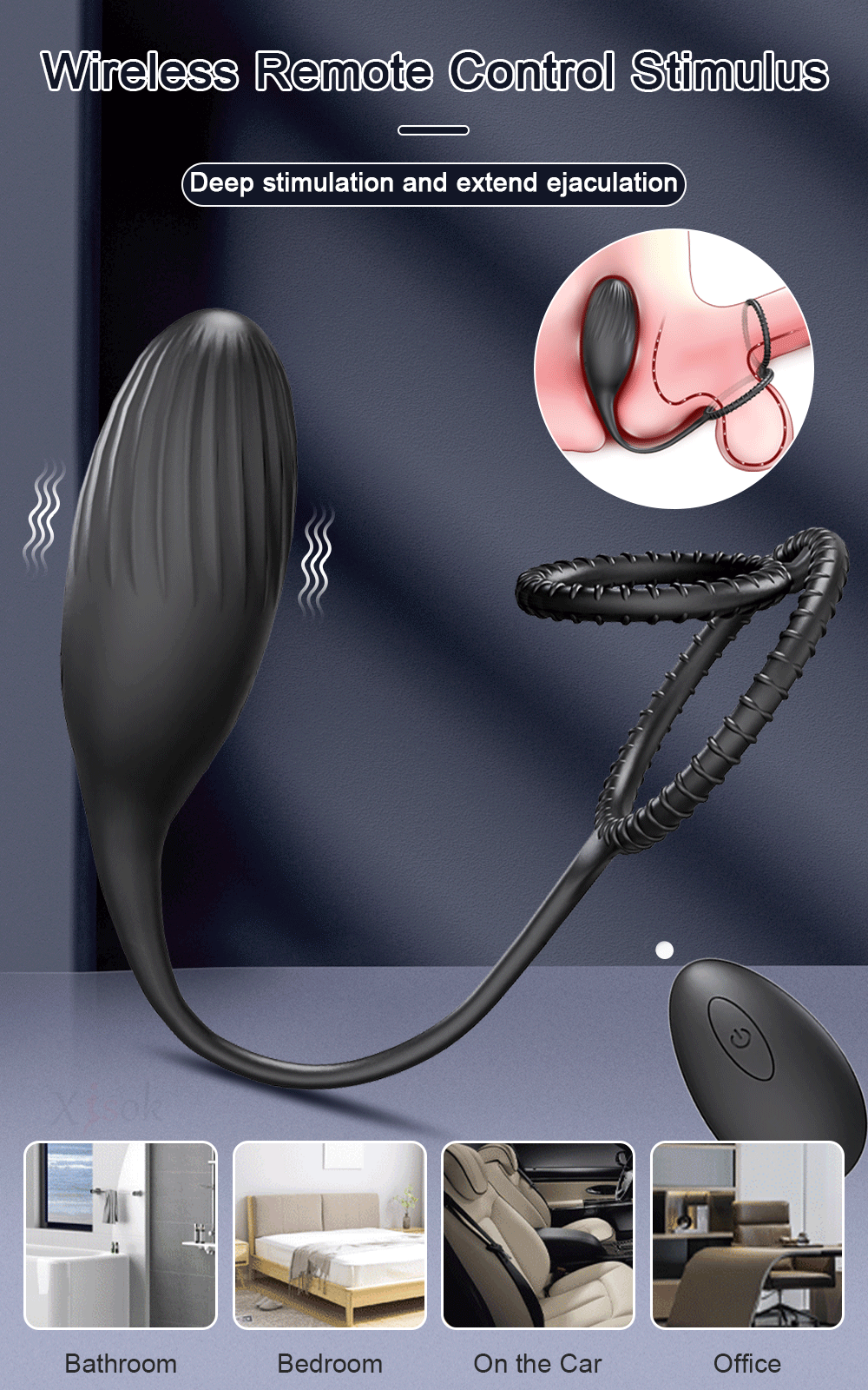 Sex Toys Masturbation Tools for Gay Sexo Vibration Prostate Massager Anal Plug Men Butt Plug Remote Control Adult Products 18+