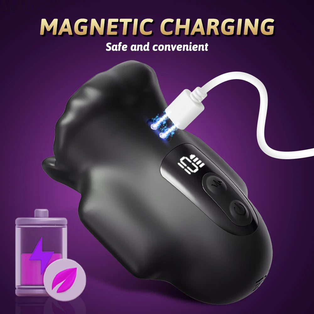 Male Sex Toy Masturbator Vibrator for Men Penis Training Delay Ejaculation Glans Training Penis Endurance Adult Products