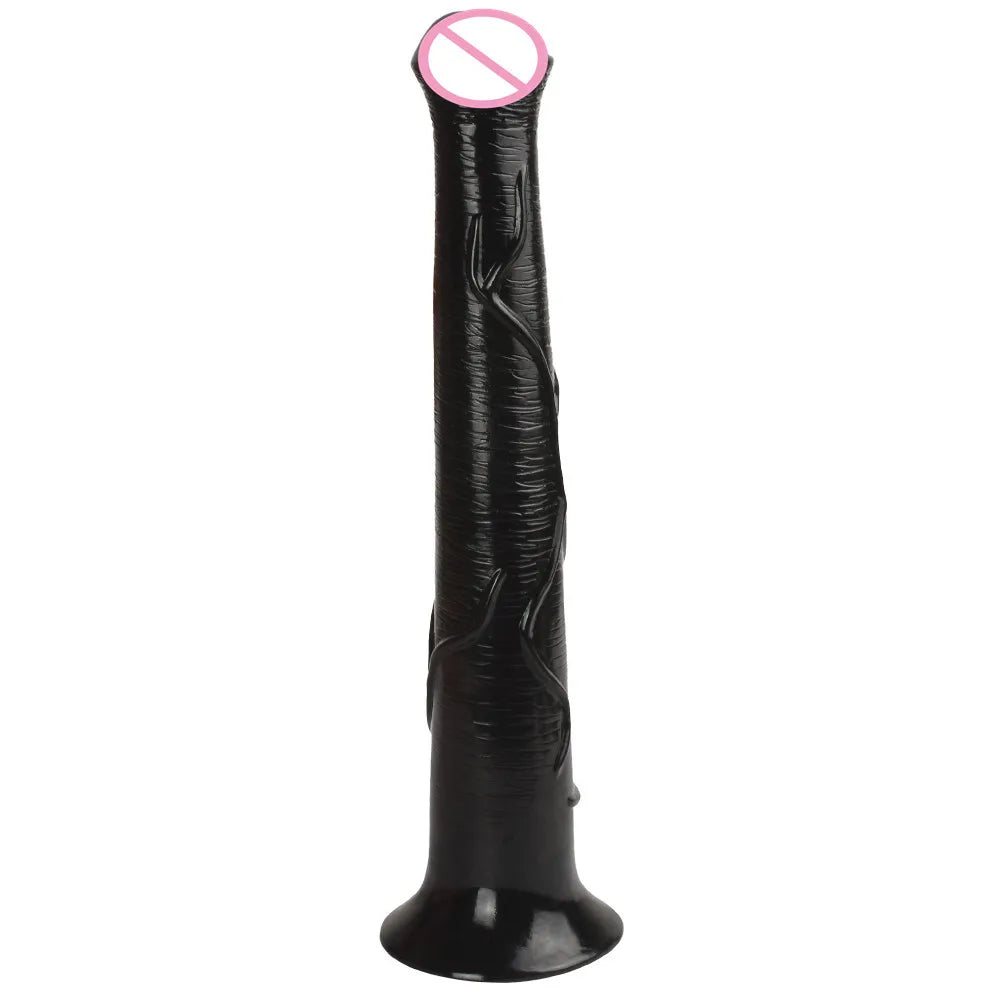 Soft Black Big Realistic Horse Dildo Xxl Animal Long Dildos Toys For Women Adult Toys Sex Toy For Couples Silicone Penis Dick