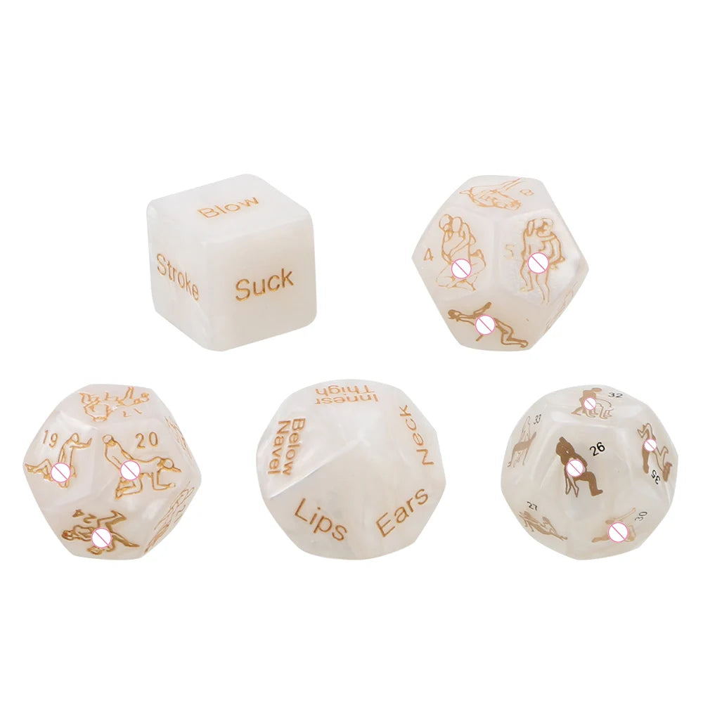 Adult Sex Toys Love Sexy Posture Humour Gambling 5 pcs/set Bar Toy Couple Gift Sex Dice Sex Toys for Couple