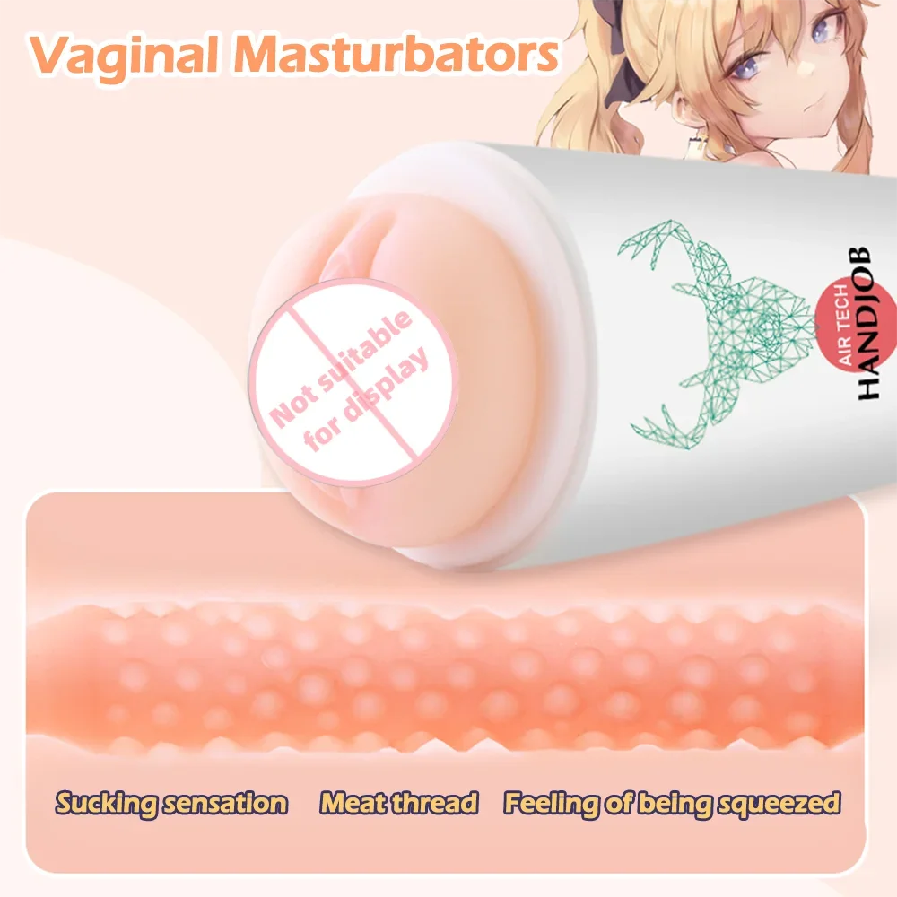 Realistic Vagina Sex Toys Scrotum Stimulator Safe Silicone Vaginal Male Masturbator Soft Pocket Pussy Male Sex Toy JoinJJtoy