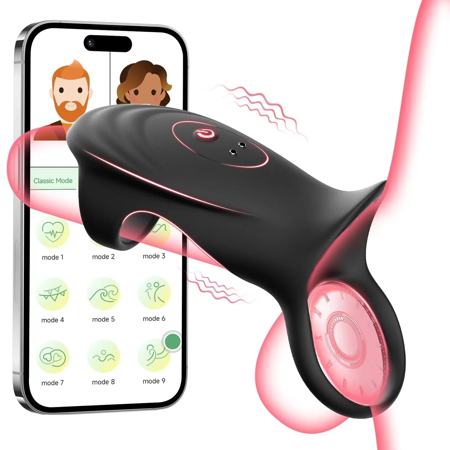 Sex Toys for Men Vibrating Penis Ring Delayed Ejaculation Cock Ring Clitoris G Spot Stimulation Male Penis Massage Couples Toy