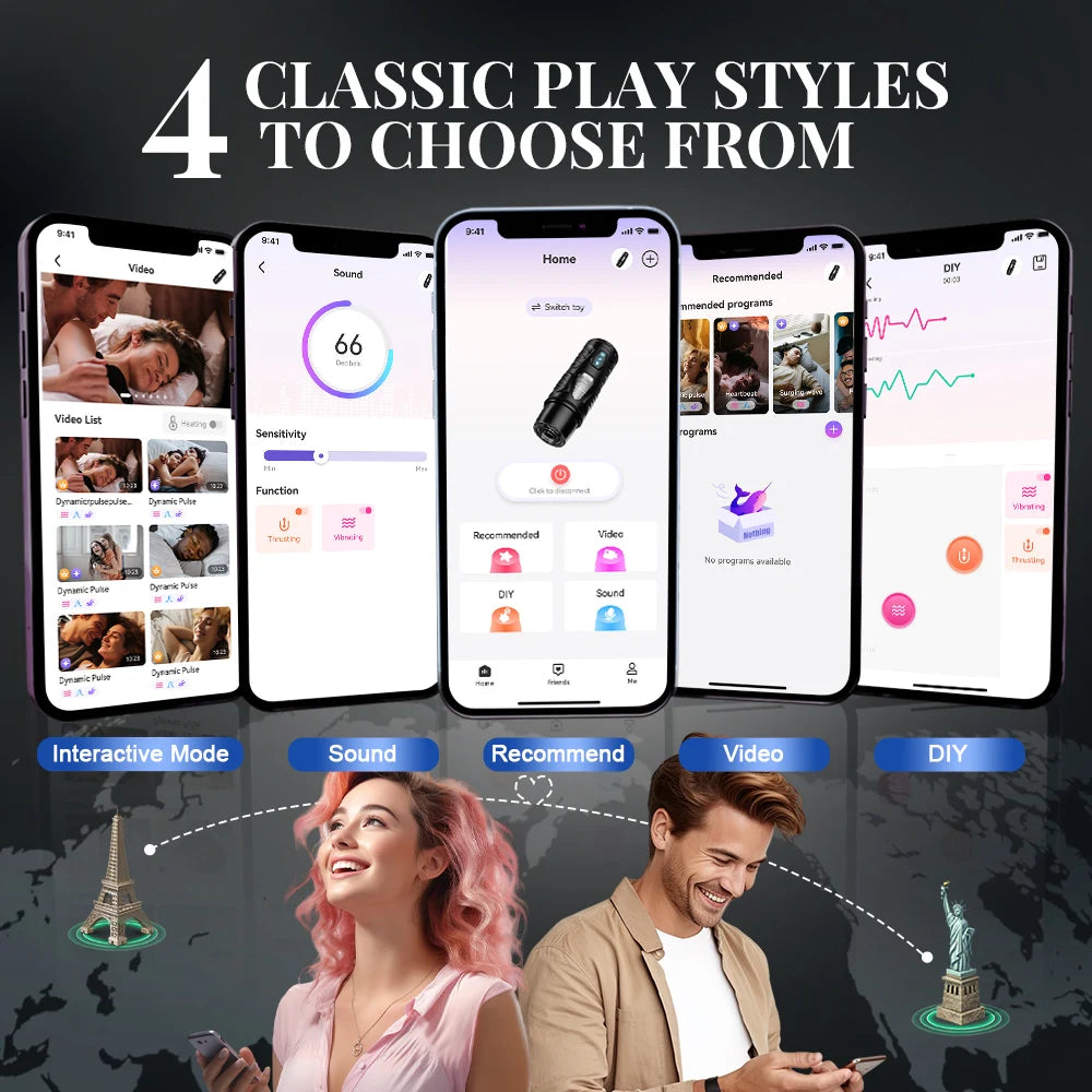 APP Automatic Male Masturbator Sex Toys for Men 7 Thrusting Modes Adult Toy Male Sex Toys Hands Free Pocket Pussy Sex Machine