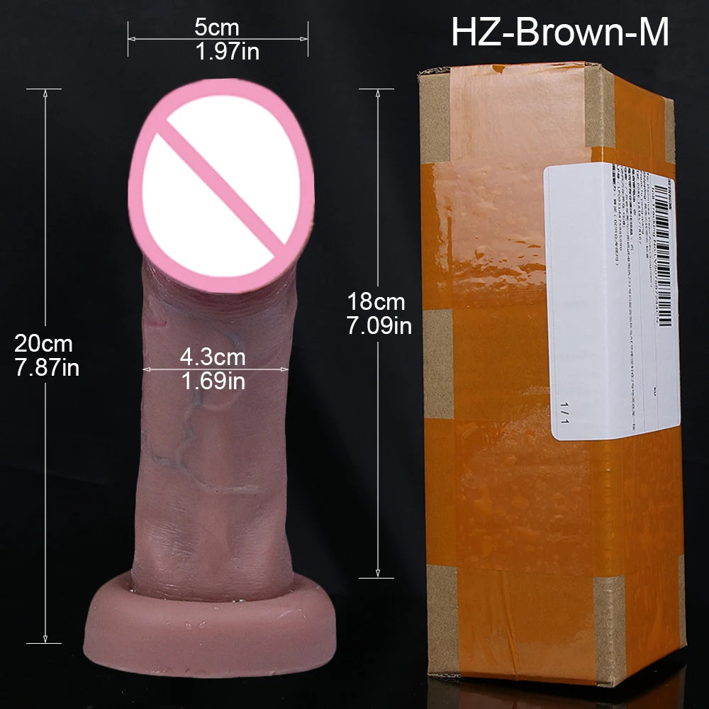 Realistic Dildos Big Glans With Suction Cup Vagina Anal Sex Toys For Woman Strapon Soft Penis Butt Plug Adults Cock Masturbator