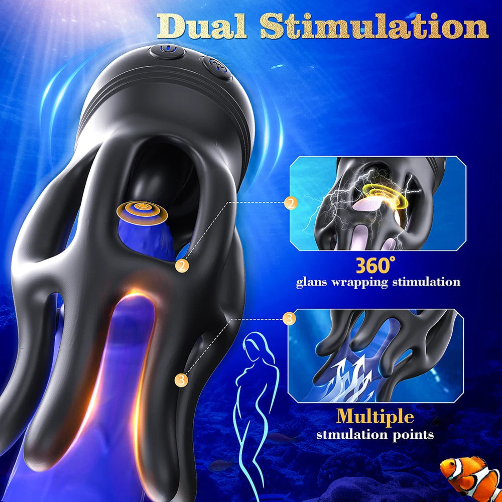 10 Frequency Vibrator Sex Toys For Men Male Masturbator Adult Toys Vibrator Glans Penis Training USB Charge Male Masturbator