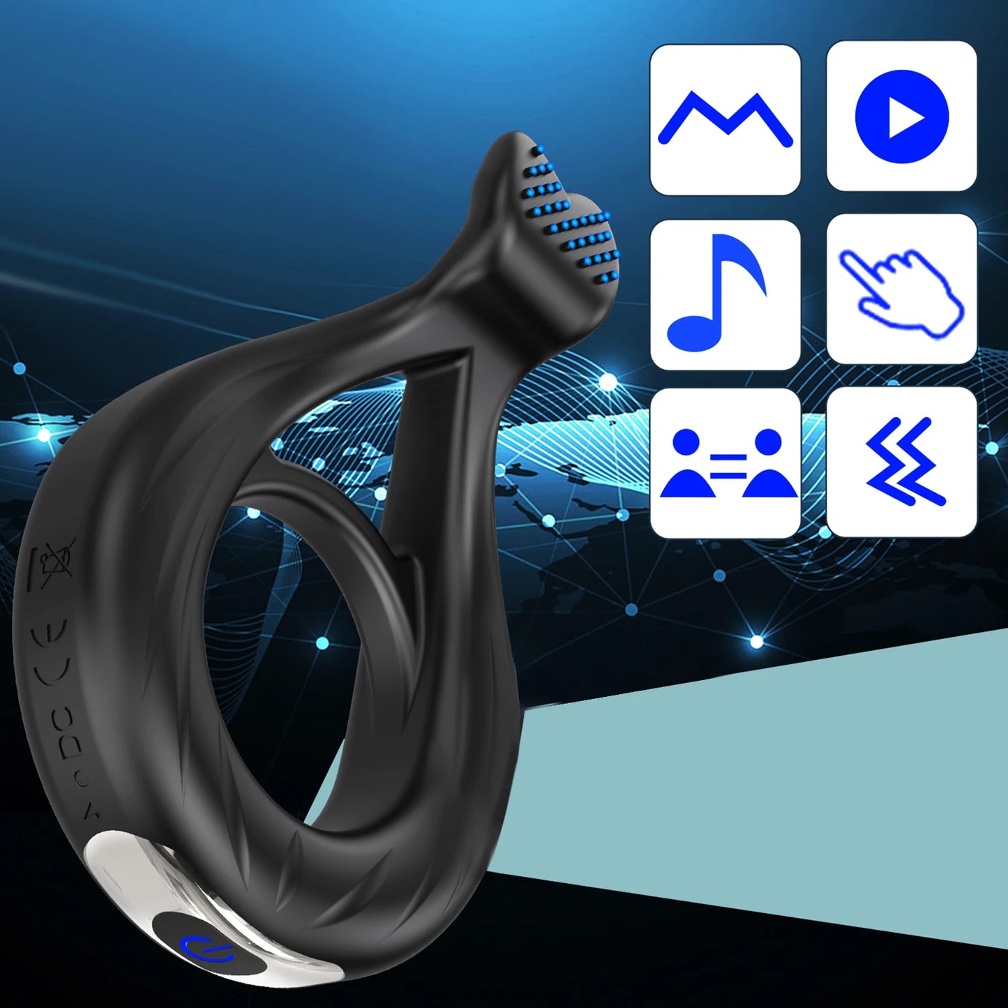 Sex Toy Vibrator Cock Ring for Men Delay Ejaculation Penis Ring Sex Toys Lock Penisring Cockring Adult Male Sex Supplies 18+