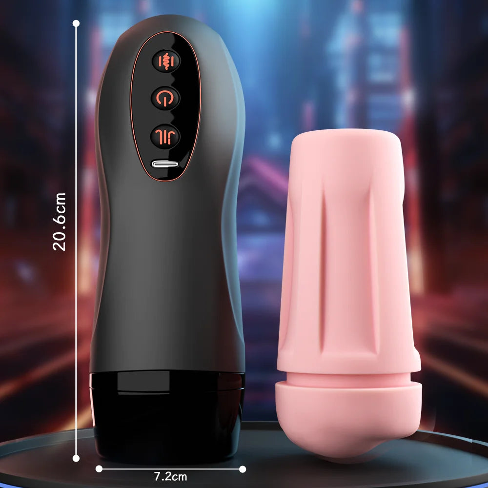 Sex Toy For Men Male Masturbation Cup Sexy Voice Pocket Pussy Suction Mount Penis Trainer Sex Machines Adult Erotic Toys