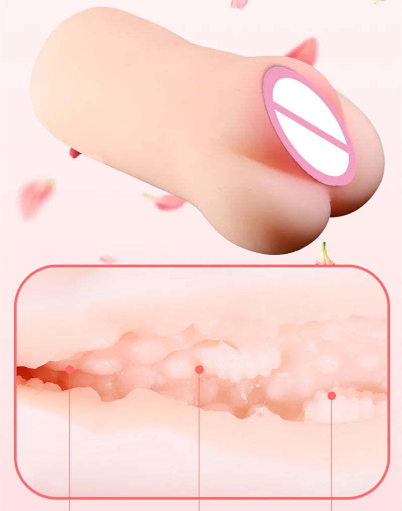 Sex Toy for Men 4D Realistic Deep Throat Male Masturbator Silicone Artificial Vagina Mouth Anal Oral Erotic Toy Masturbation Cup