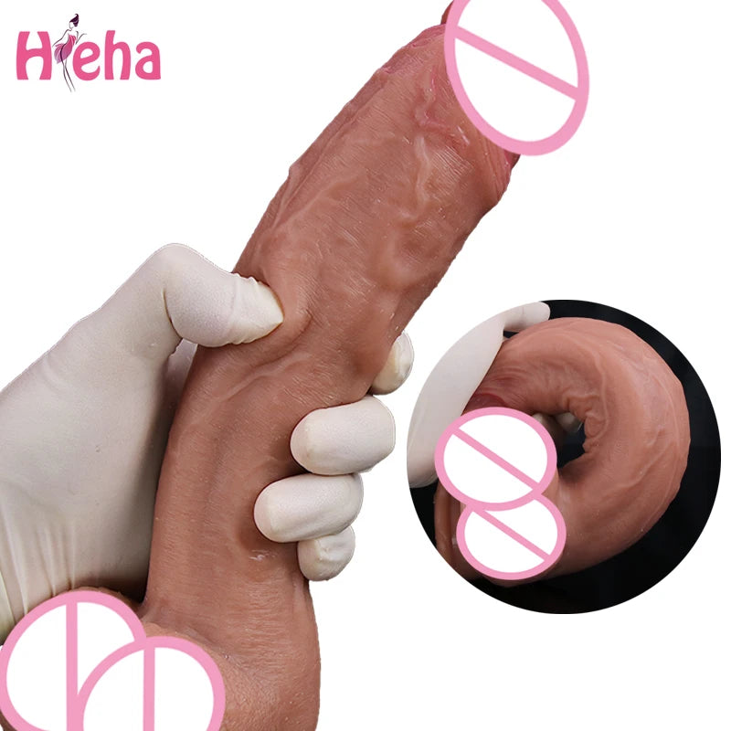 Realistic Dildos for Women Skin Testicles Dildo Anal Vaginal Stimulation Strapon Big Penis Adult Supplies Sex Toys for Woman