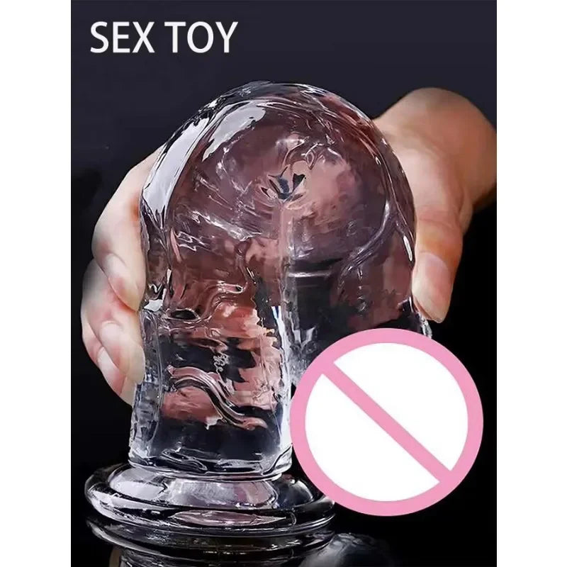 Women Gay Sex Toy ，Dildo for Women，Penis，Cock，Gode，White and Transparent Dildo，Strong Suction Cup，Anal Plug，Easy To Clean，G-spot