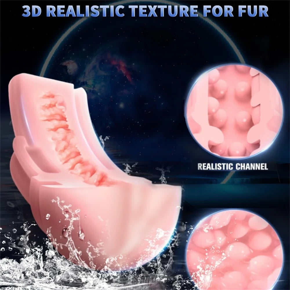 Artificial Vagina Sex Toy for Men Adult Erotic Toys Male Masturbator Cup Realistic Rubber Vagina Prostate Massage Deep Throat
