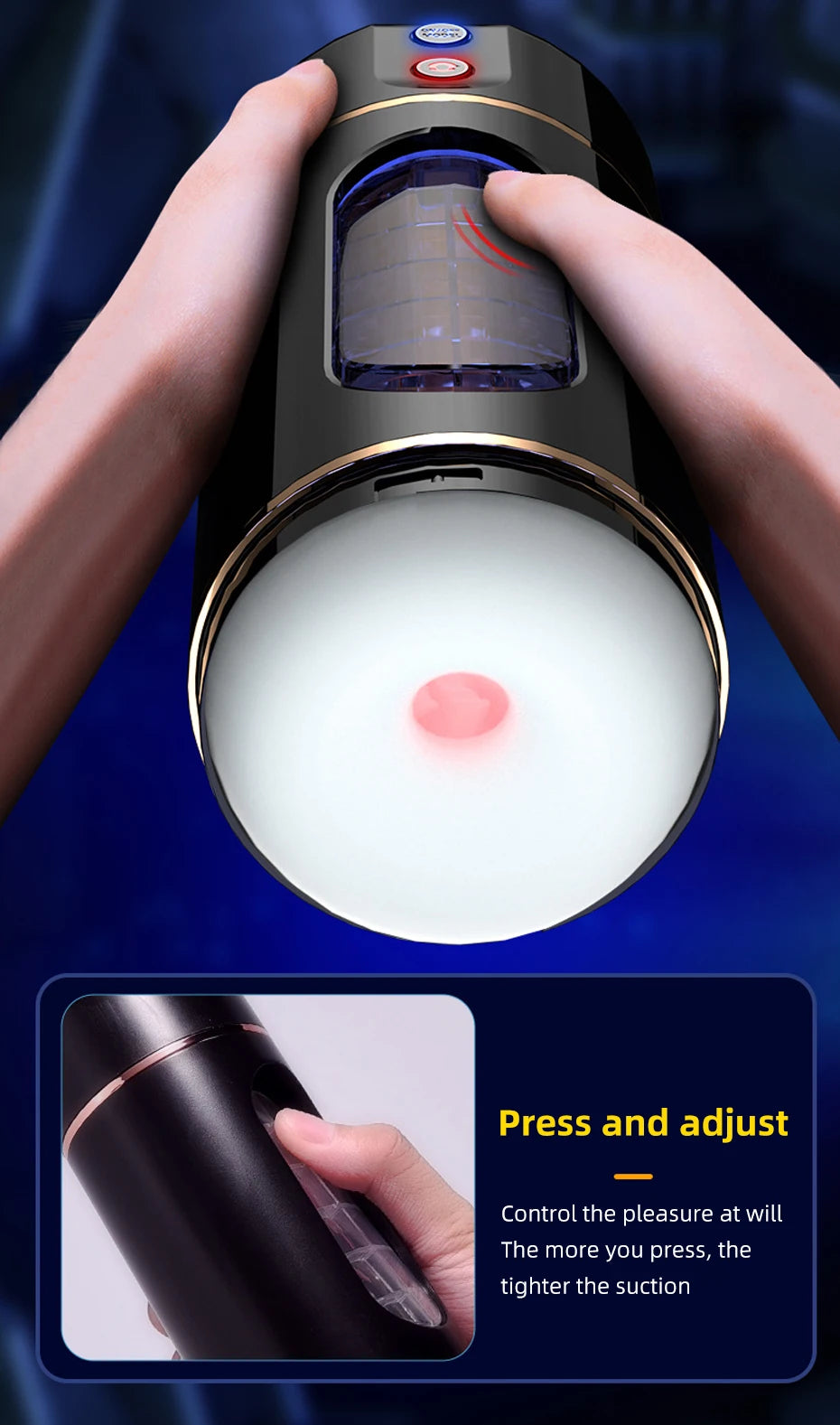 Sex Toy for Men Masturbator Cup Automatic Sucking Male Masturbator Vibration Blowjob Machine Sex Machine Penis Oral Machine