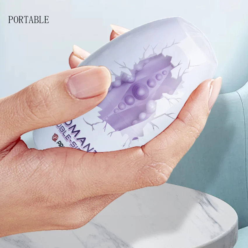 Male Masturbator Egg Erotic Toy for Adult Silicone Penis Exercise Masturbation Cup Sex Toy for Men Protable Penis Pussy Sex Shop