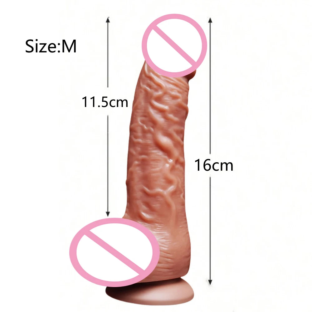 Realistic and soft dildo, G-spot anal stimulation, adult sex toy suitable for both men and women, big and thick Dick Happy Dildo