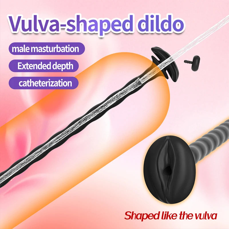 Male Hollow Penis Plug Soft Horse Eye Stimulator Masturbator Sex Toys Urethra Dilator Adult Sex Toy For Men Gay Prostate Massage