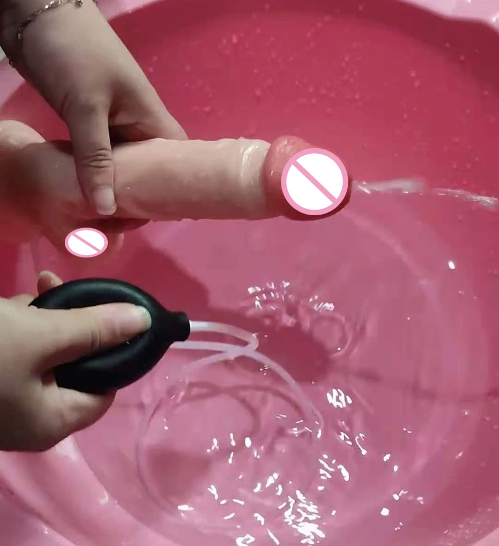 Squirting Ejaculating Dildo for Women Powerful Spray Water Silicone with Suction Cup Penis G-Spot Vagina Adult Sex Toys Big Dick