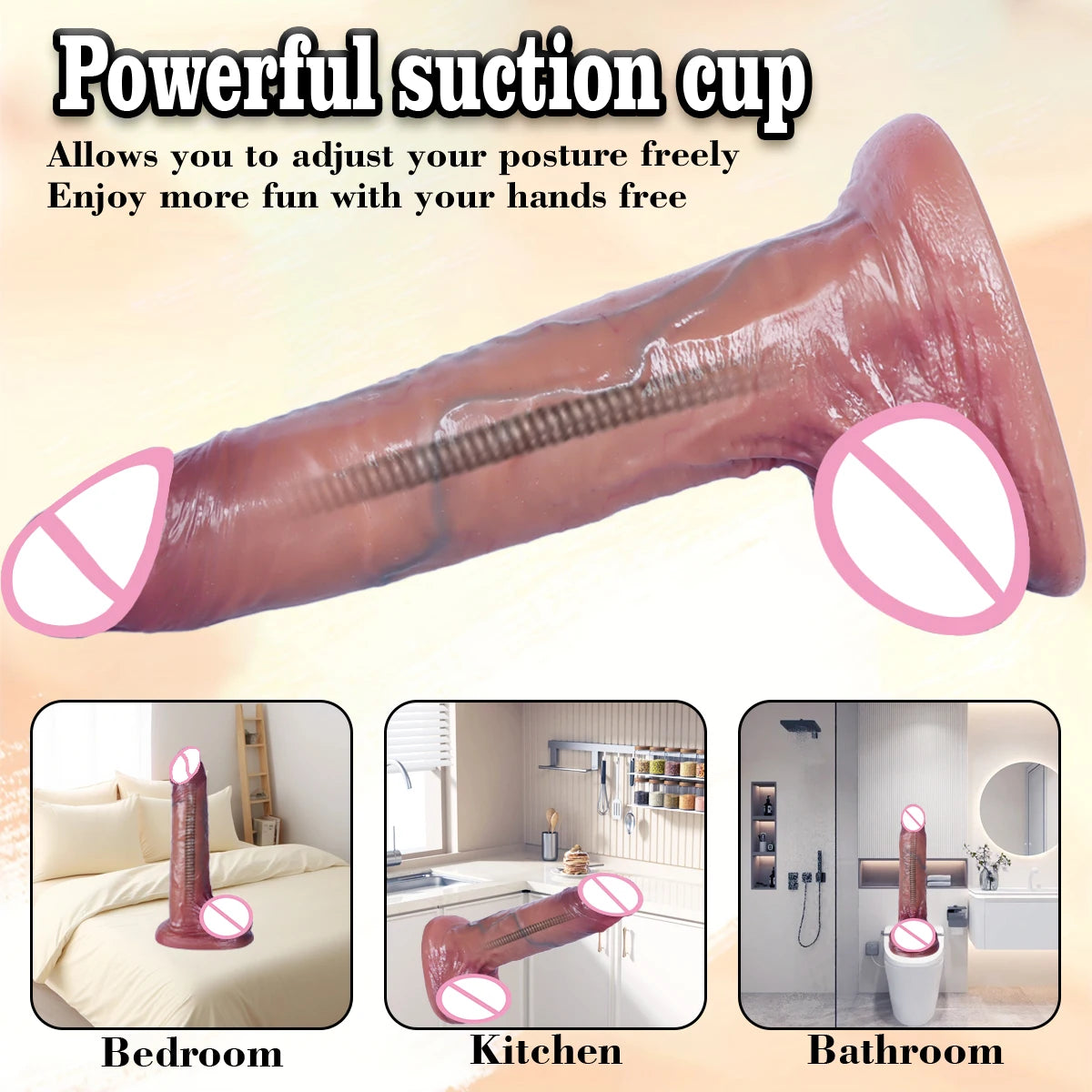 Realistic Long Dildos for Women Gay Soft Skin Feel Sliding Masturbators Stimulation Vaginal Big Penis Dildos Adult Sex Toys