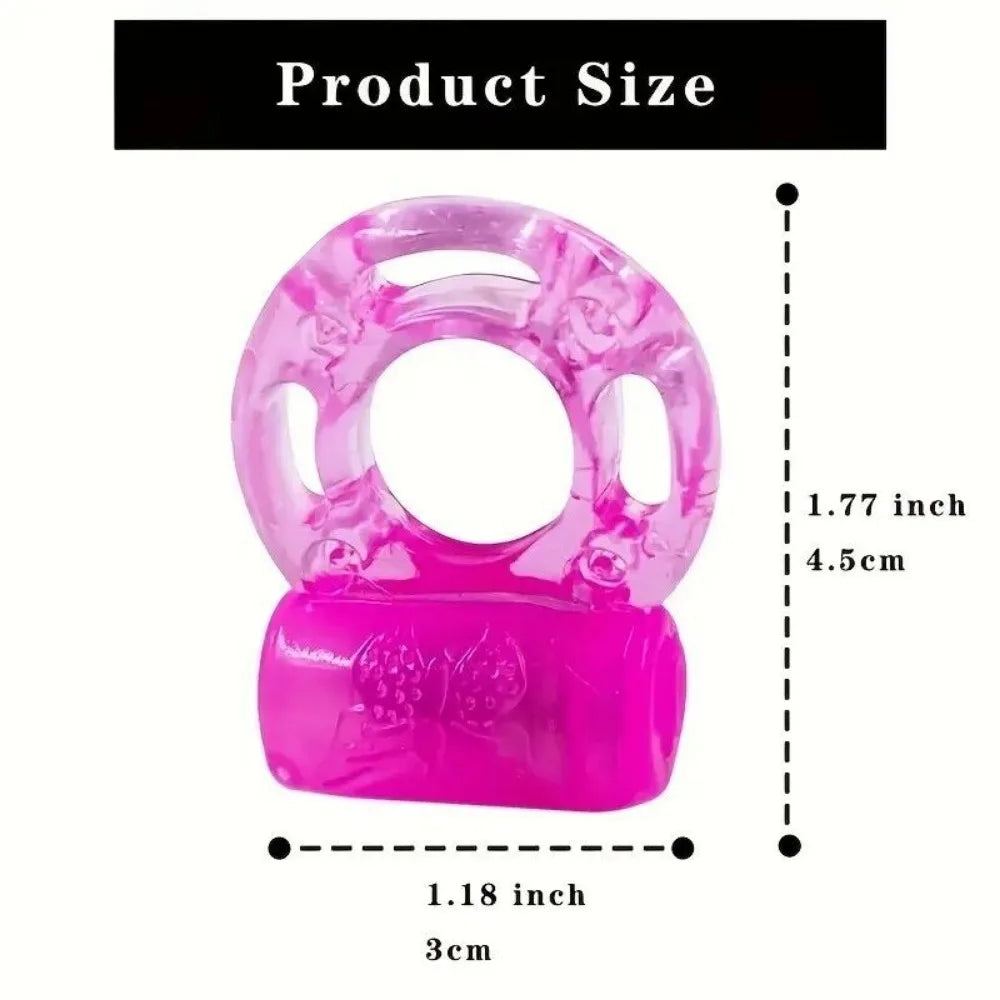 Male Delay Vibrating Cock Ring SEXY Penis Clit Stimulator Vibrator G-spot Sex Toys Men Long Lasting Enhance Couple Toy Pleasure