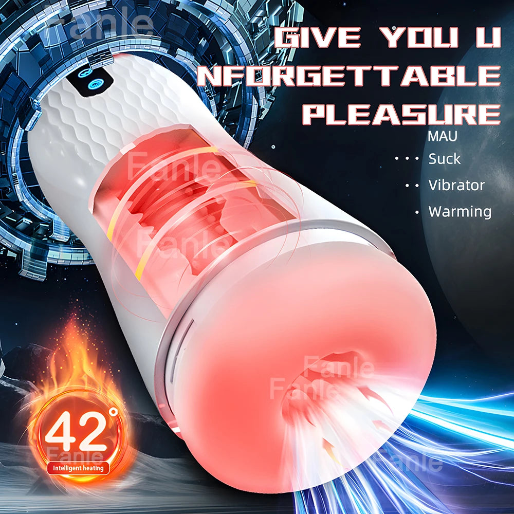Sex Toy Automatic Sucking Male Masturbator Cup Vibration Blowjob Machine Heating Masturbation Adult for Men Masturbate Supplies