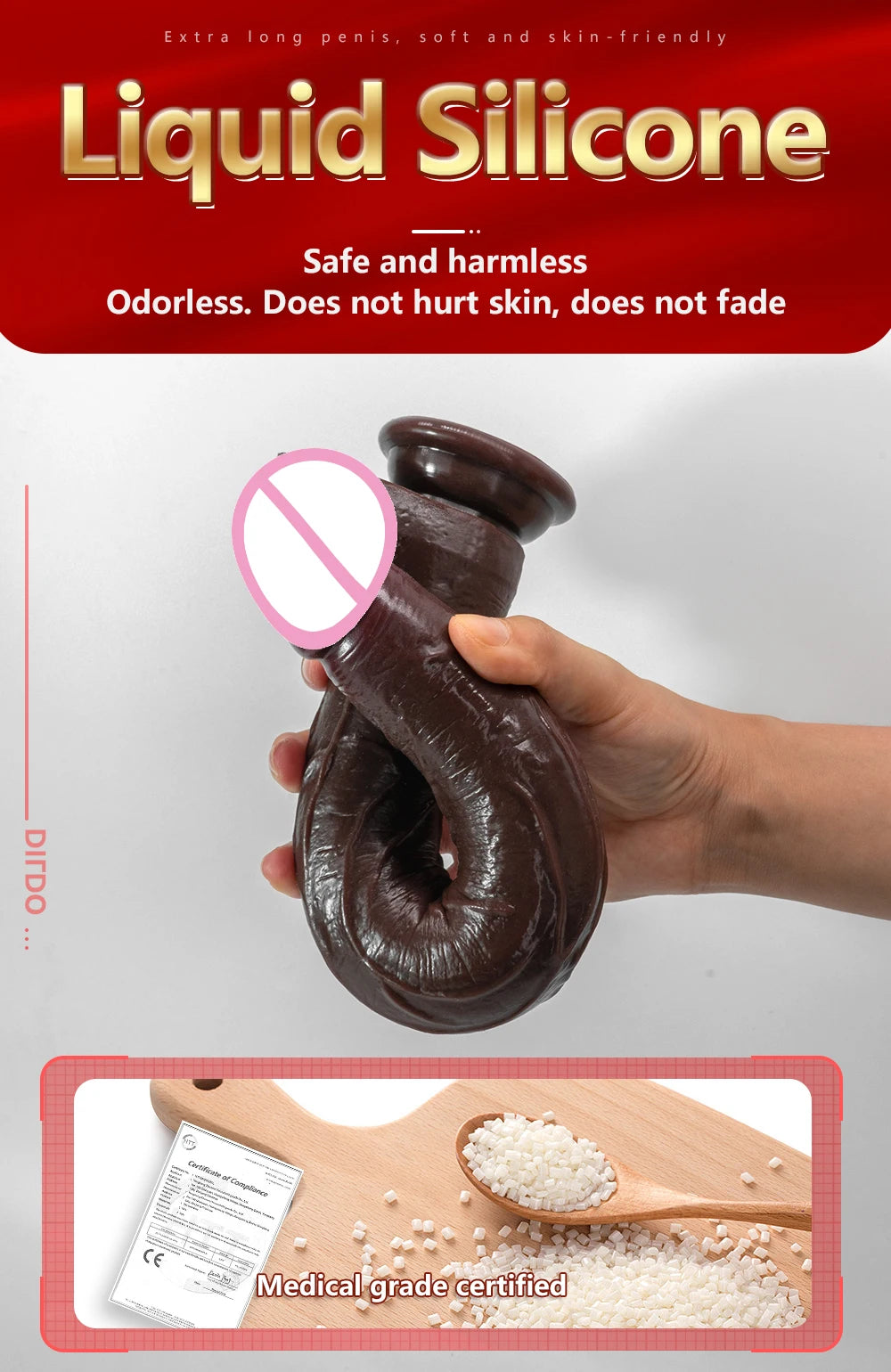 Super Long Huge Long Dildo Big Dildo Vaginal Anal Dilator Sex Toys For Women/ Men Anal Plug Faloimetor For Women Sex shop