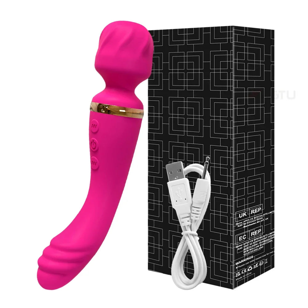 AV Magic Wand Massage G-spot Vibrator Clitoral Stimulator Female Masturbation Dildos Vibrator for Women Rechargeable