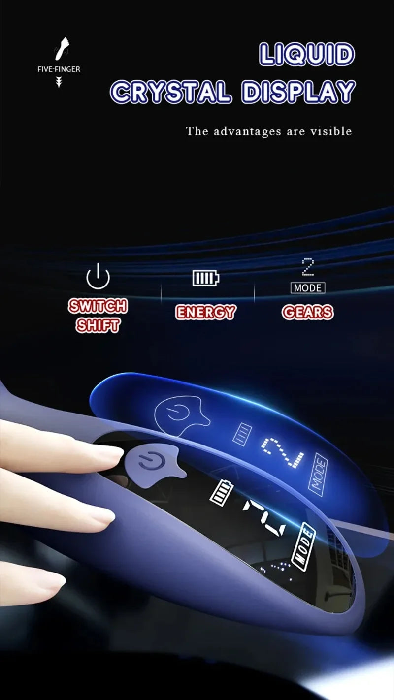 Male Masturbator Vibrating Glans Trainer Penis Massager for Men Lasting Delay Endurance Exercise Sex Toy