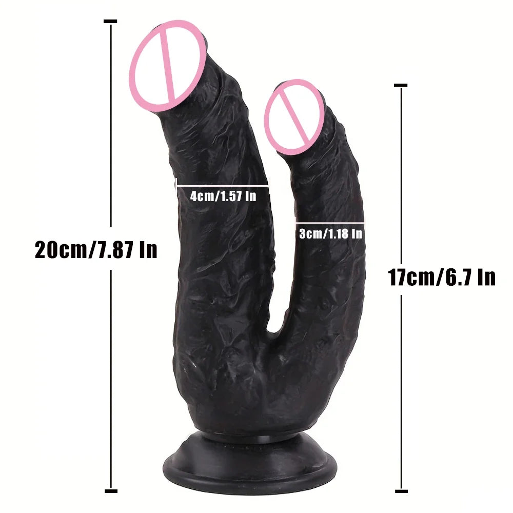Double Dildos Big Anal Butt Plug for Sex Machine Double Headed Penis for women man couples Huge Dildo Sex Toy