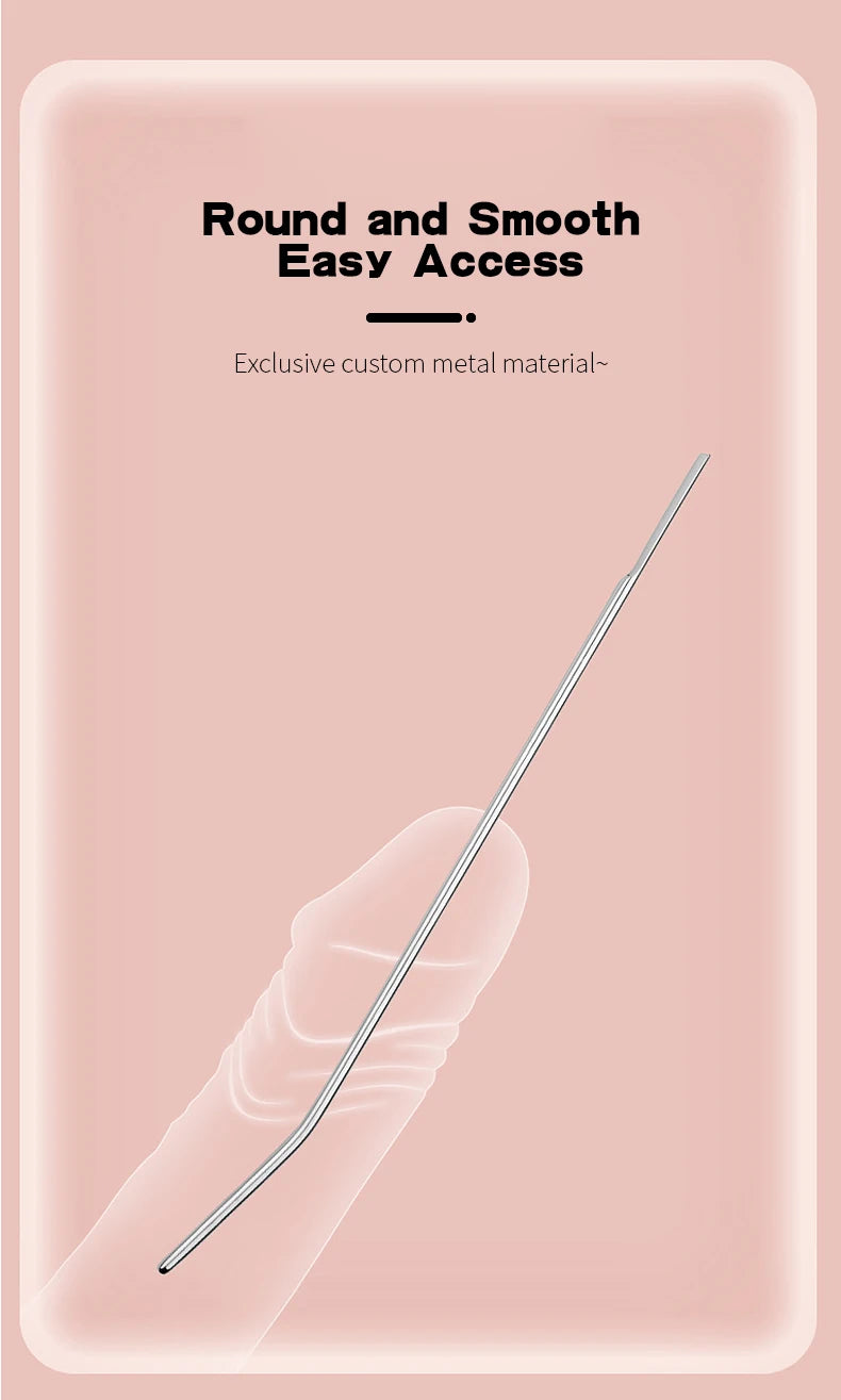 Adult Sex Toys For Men Penis Plug Stretching Male Private Goods Smooth Head Stainless Steel Catheters Urethral Sounds Dilators