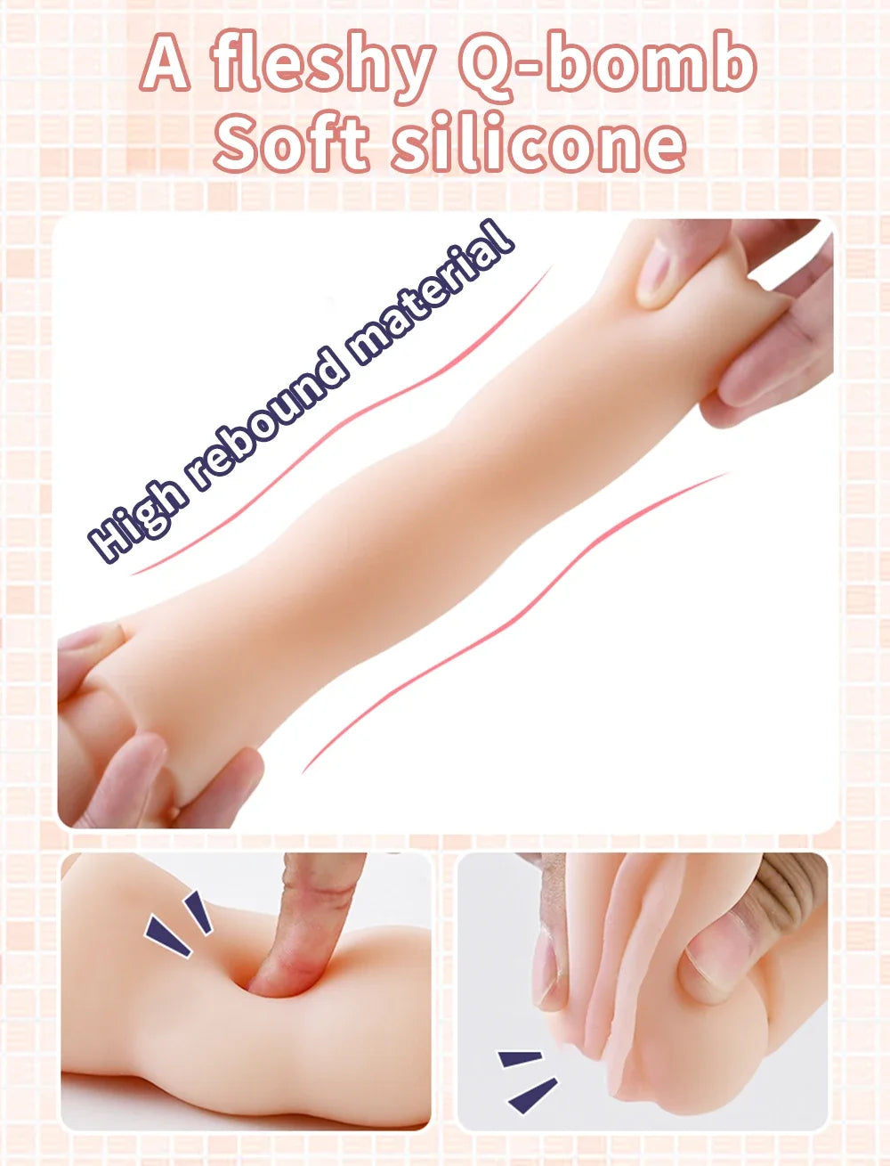 Sexy Sex Toy for Men Realistic Adult Product Male Masturbation Cup Artificial Vagina 3D Manual Pocket Pussy Men’s Masturbator