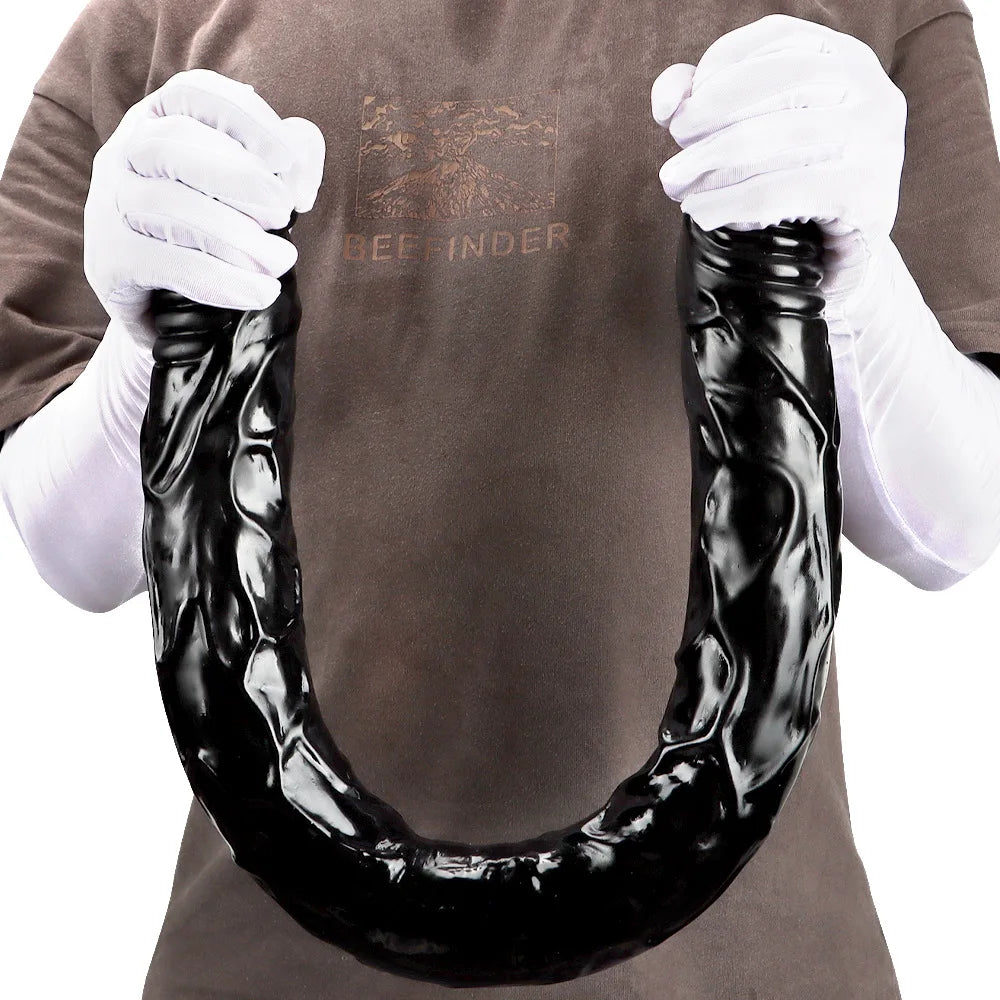 Double-headed Dick Simulated Dildo Rubber Penis Lesbian Pussy Dilated Penetration-anal Masturbation Sexy Adult Female But-pluk