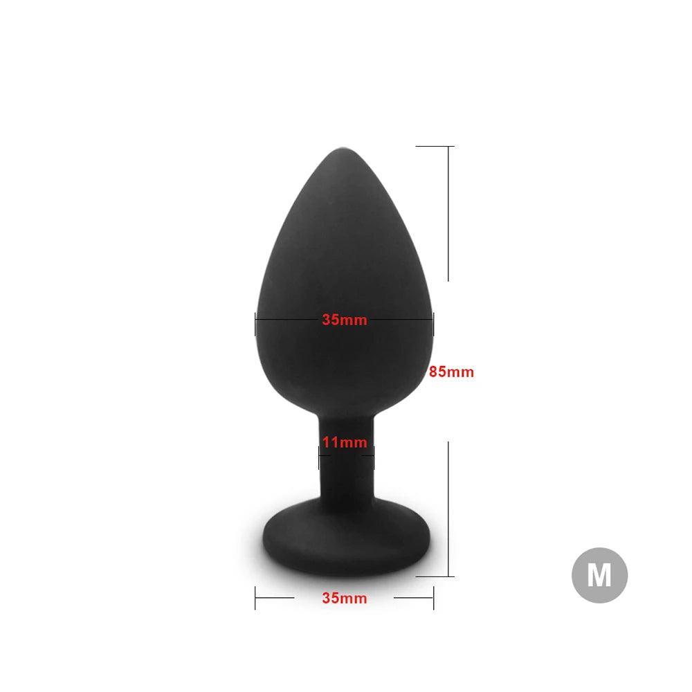 4pcs Soft Silicone Anal Plug Mini Erotic Bullet Vibrator Butt Plug Sex Toy for Men Women Gay Couples Anal Stimulator