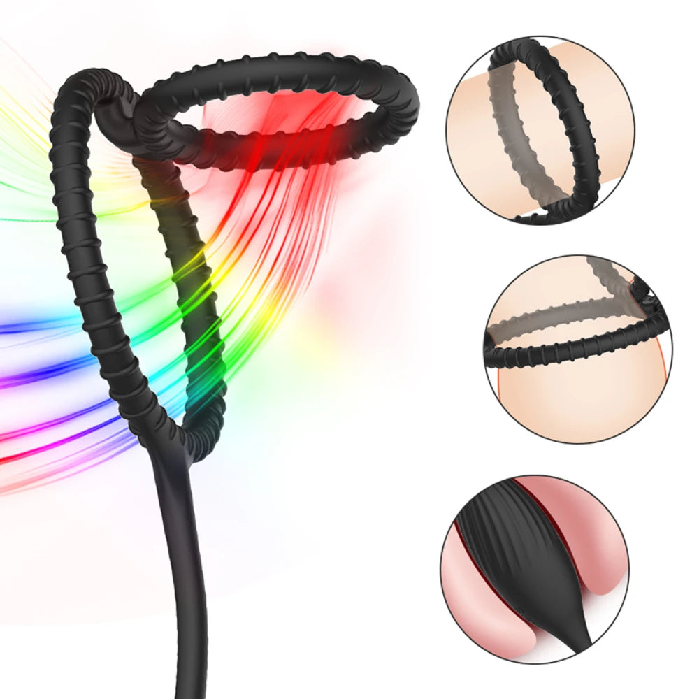 Male Thrusting Prostate Massager Vibrator for Men Gay Anal Plug Delay Ejaculation Wireless Remote Butt Plug Sex Toy for Couples