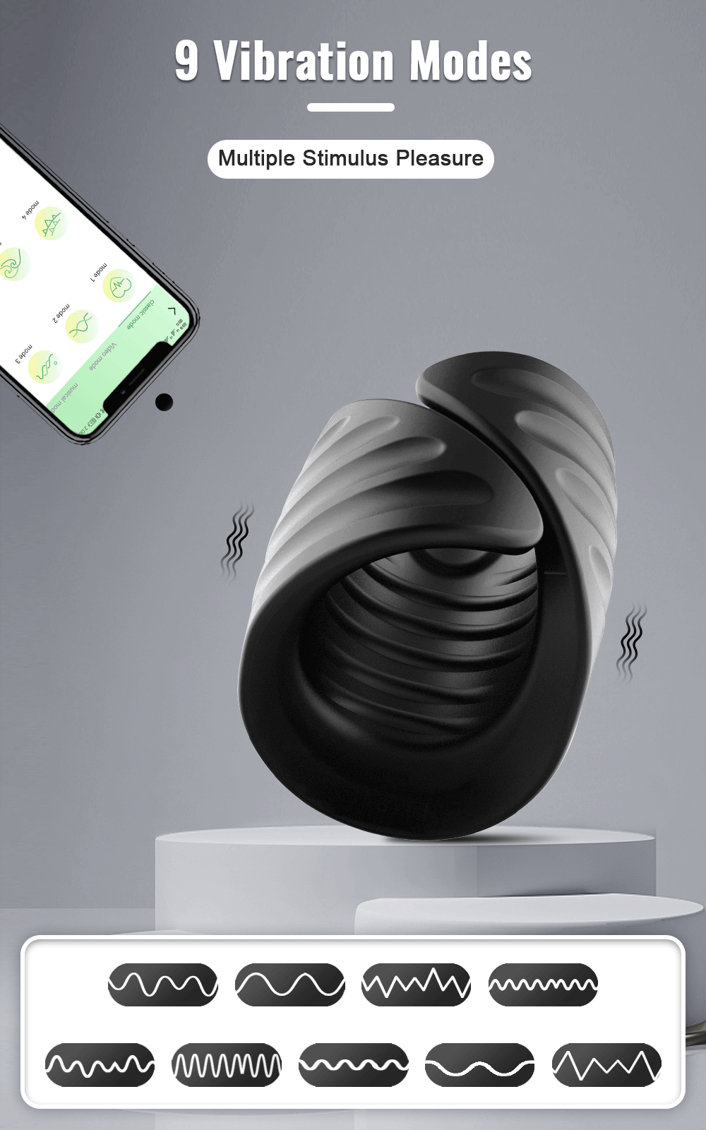 Male Sex Toy Masturbator Vibrator for Men Penis Training Delay Ejaculation Glans Training Penis Endurance Adult Products