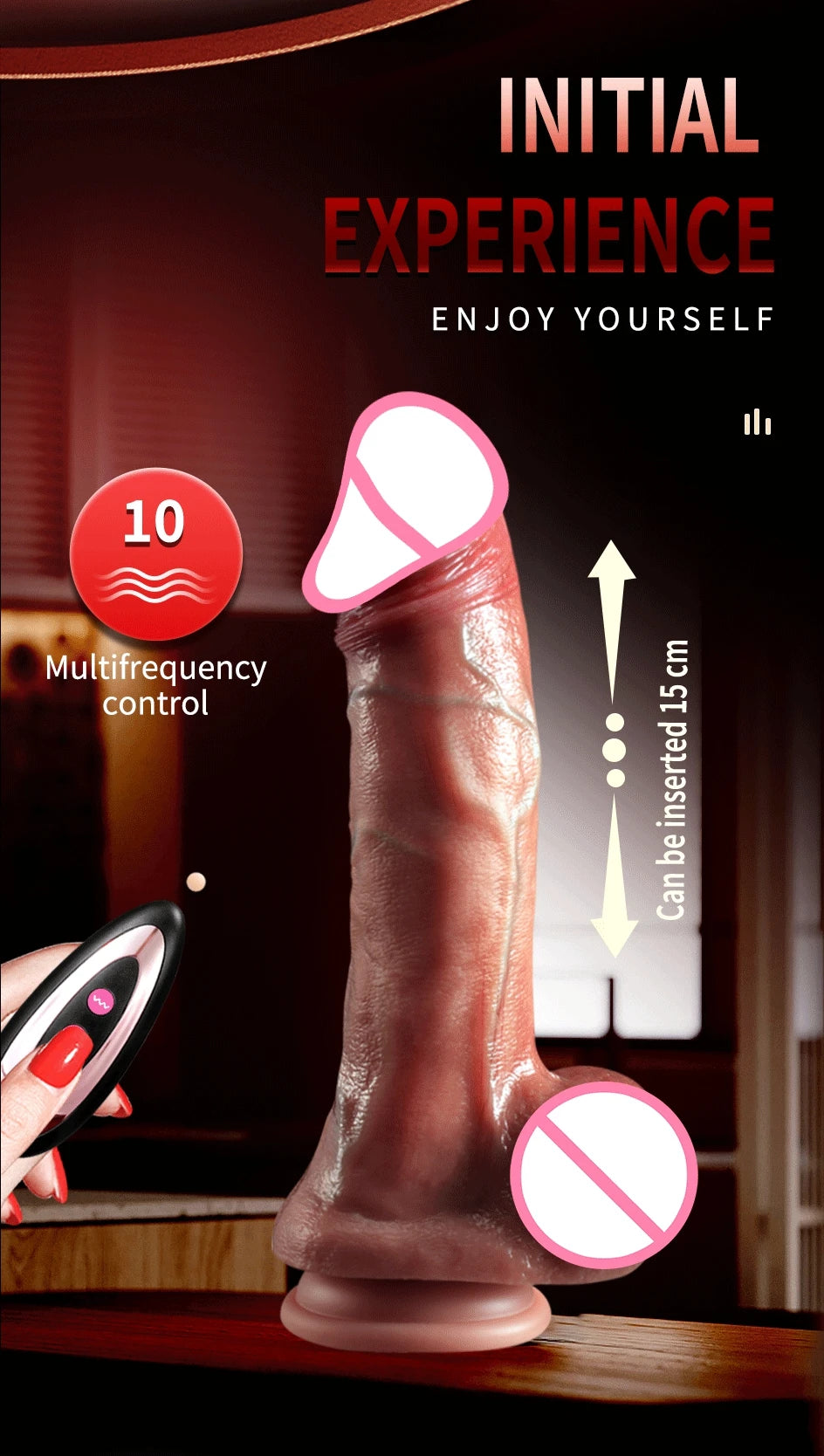 Wireless Vibrator Telescopic Dildos For Women Big Dildo Vibrador Heating Skin Feeling Dick Realistic Penis Large falos Silicone