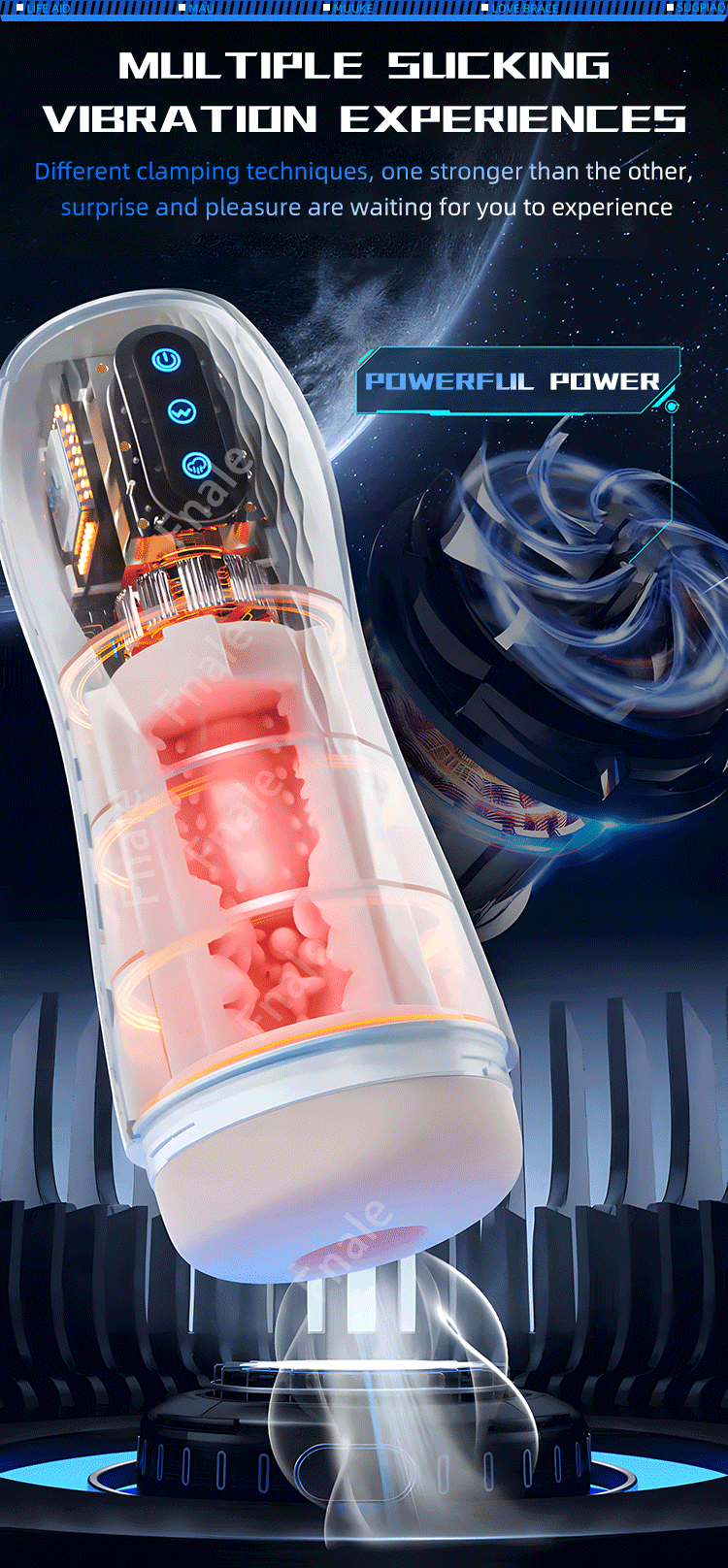 Sex Toy Automatic Sucking Male Masturbator Cup Vibration Blowjob Machine Heating Masturbation Adult for Men Masturbate Supplies