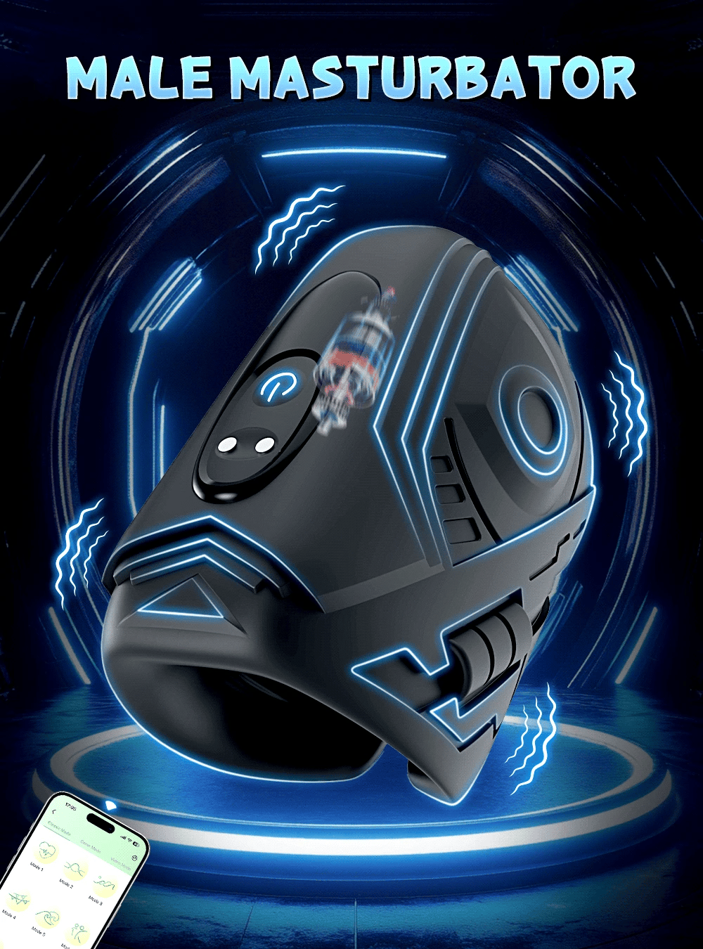 Penis Training Vibrator Tapping Stroker Stimulator Male Masturbator Erotic Toys Glans Trainer Vibration Penis Extender Toys